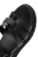 Women's Black Ankle Strap Thick Soled Sandals | Derimod