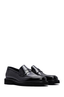 Men's Black Patent Leather Casual Loafer | Derimod