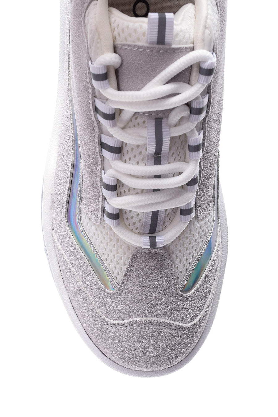 Kadın Gümüş Detaylı Süet Sneaker
