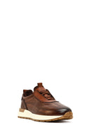 Men's Brown Thick-Soled Leather Casual Sneaker | Derimod