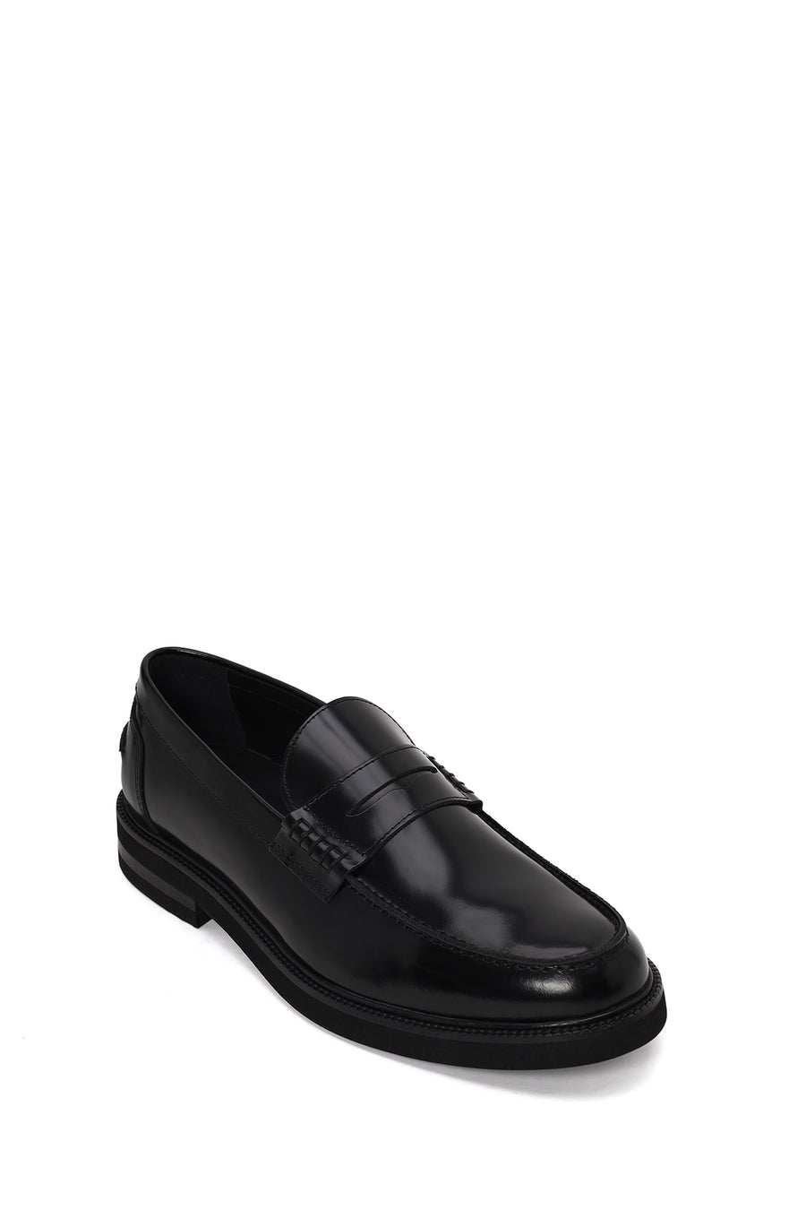Erkek Siyah Deri Casual Loafer