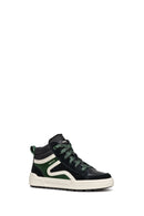 Geox Boy Green Weemble Lace-Up Zipper Detailed Ankle Sneaker | Derimod