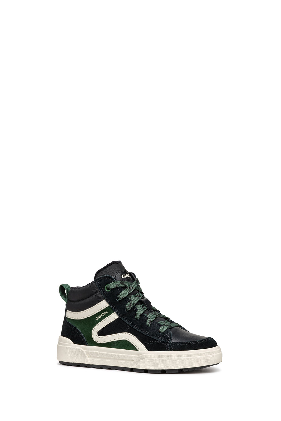 Geox Erkek Çocuk Yeşil Weemble Bağcıklı Fermuar Detaylı Bilekli Sneaker