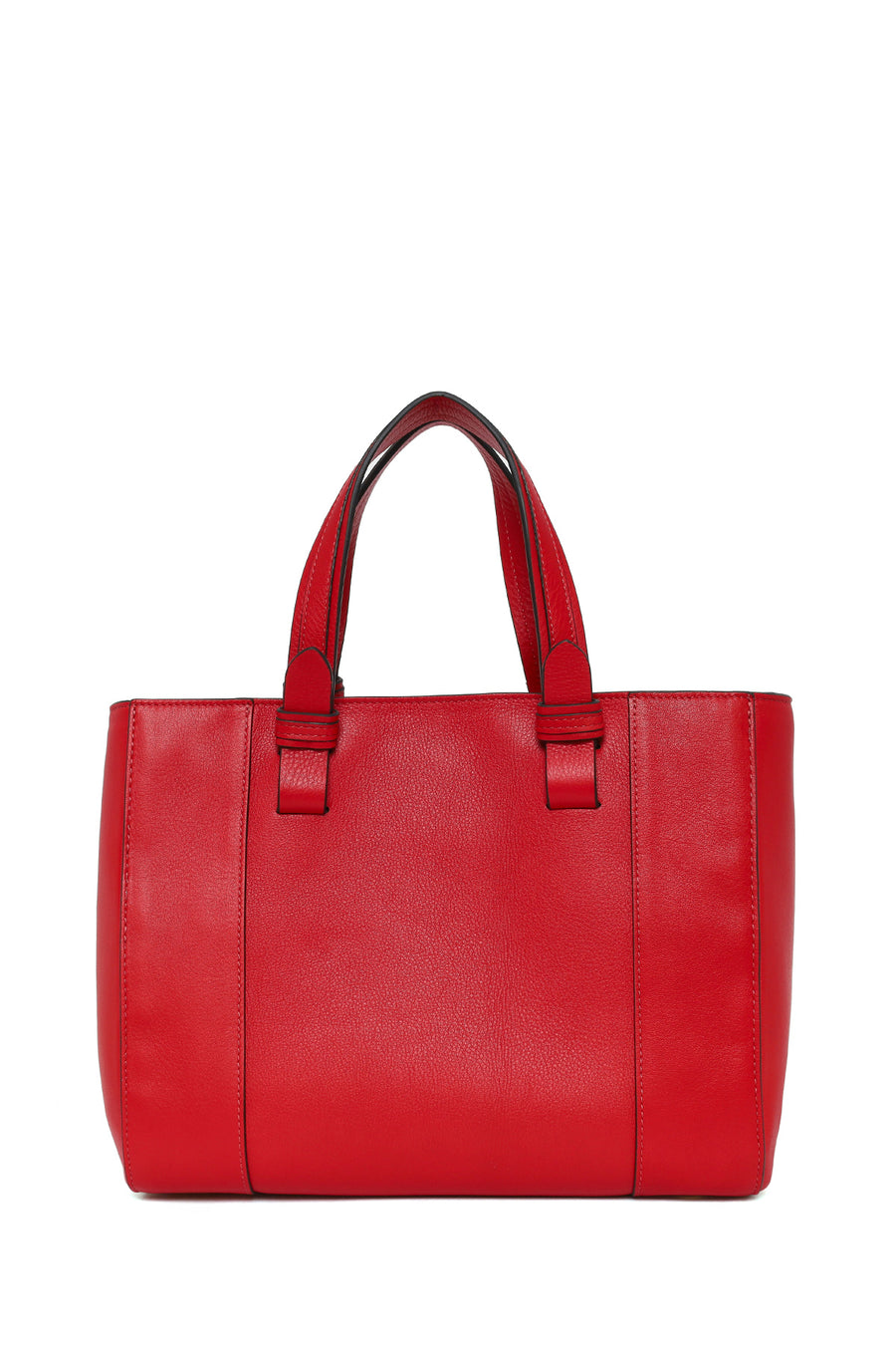 Women's Red Long Strap Leather Shoulder Bag
