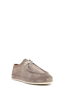 Men's Gray Suede Leather Casual Shoes | Derimod