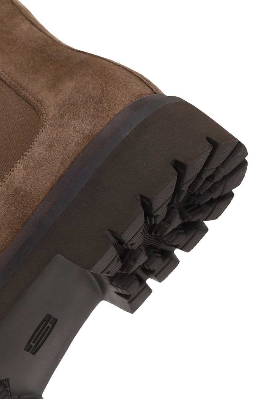 Male Beige Thick-Soled Suede Casual Chelsea Boots