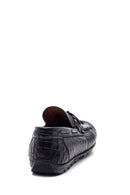 Men's Leather Crocodile Loafer | Derimod