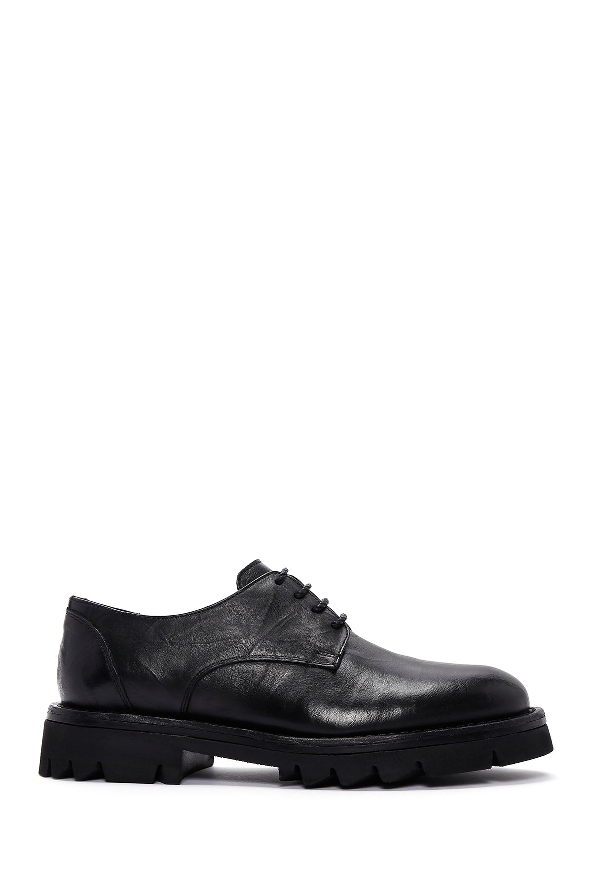 Men's Black Leather Casual Shoes 23WFD625118 | Derimod