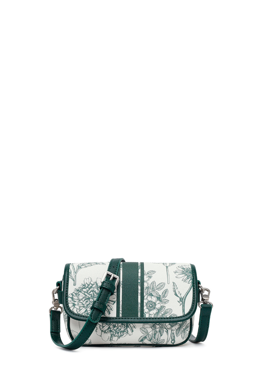 Woman Green Printed Mini Crossbody Bag 26SBD247726 | Derimod