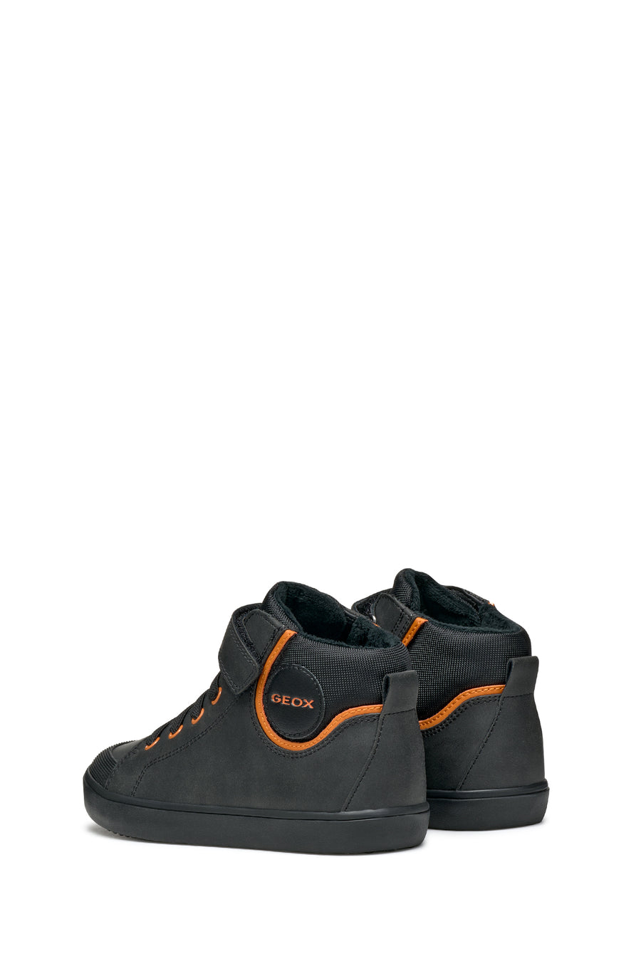 Geox Boy Black High-Top Sneakers