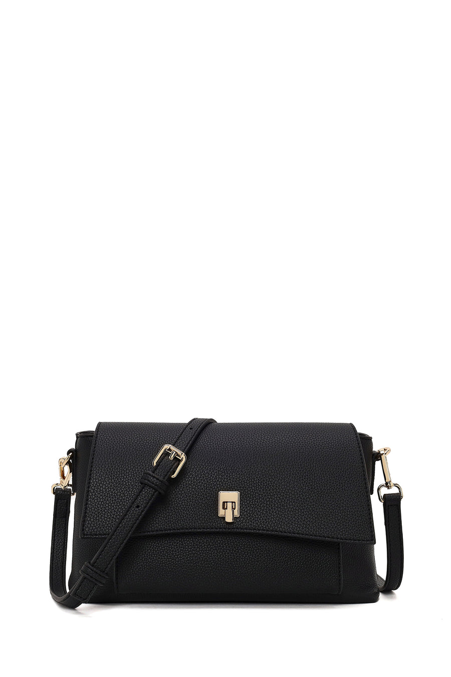 Woman Black Long-Strap Classic Crossbody Bag WB590002SF | Derimod