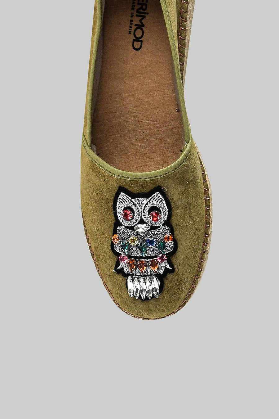 Baykuşlu Yeşil Kadın Espadril