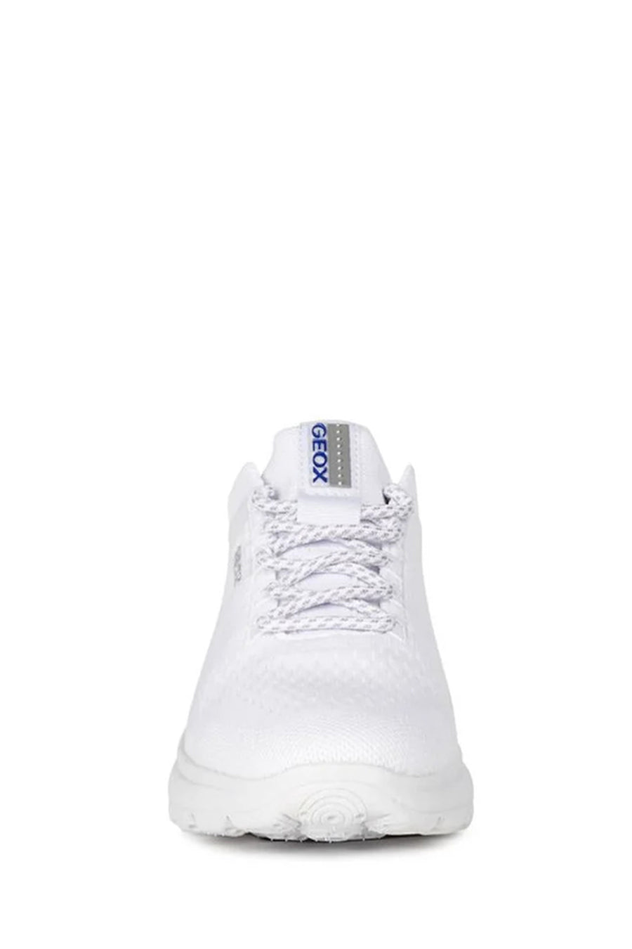 Geox Women's White Spherica Lace-Up Leather Sneaker