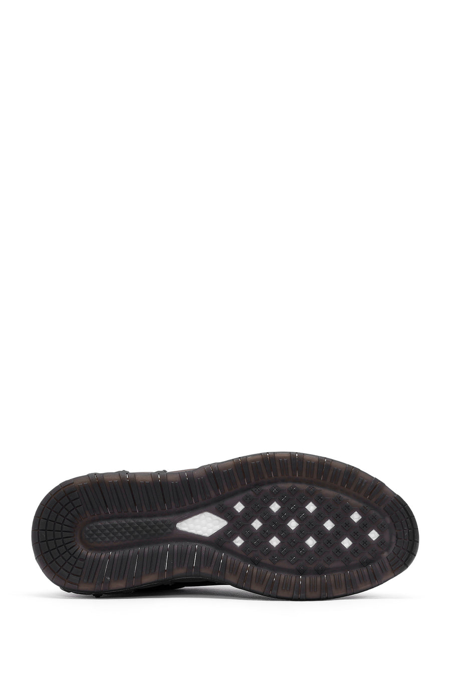 Men's Black Lace-up Leather Sneaker