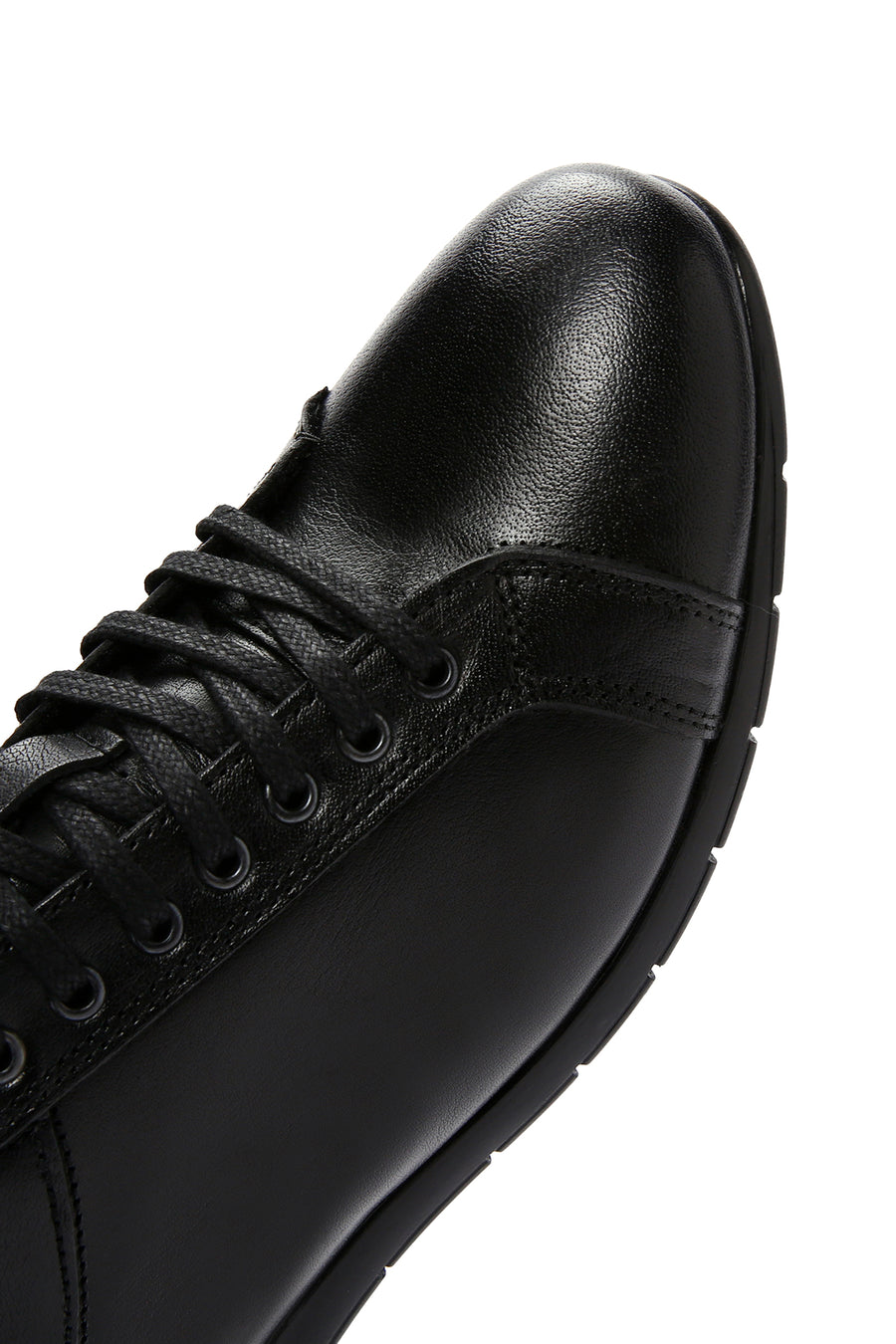 Men's Black Leather Casual Shoes