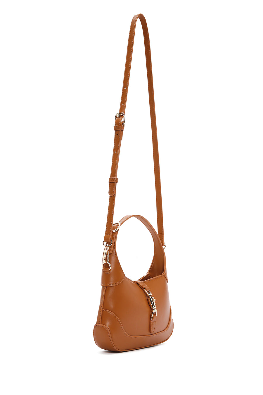 Women's Tan Long Strap Shoulder Bag