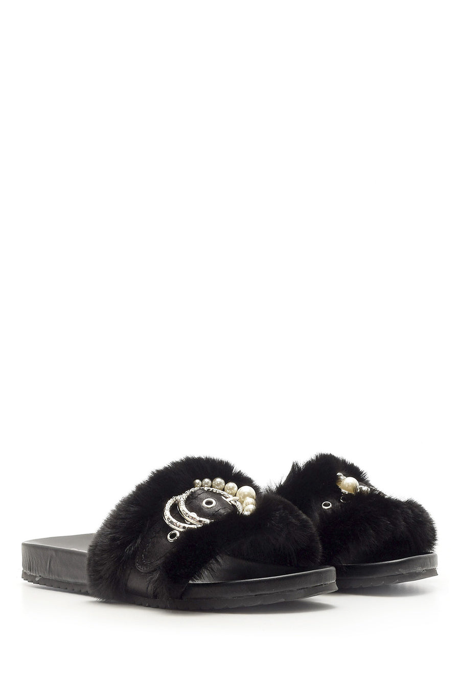 Women's Furry Pearl Slippers