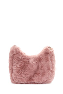 Women's Pink Long Strap Plush Shoulder Bag | Derimod