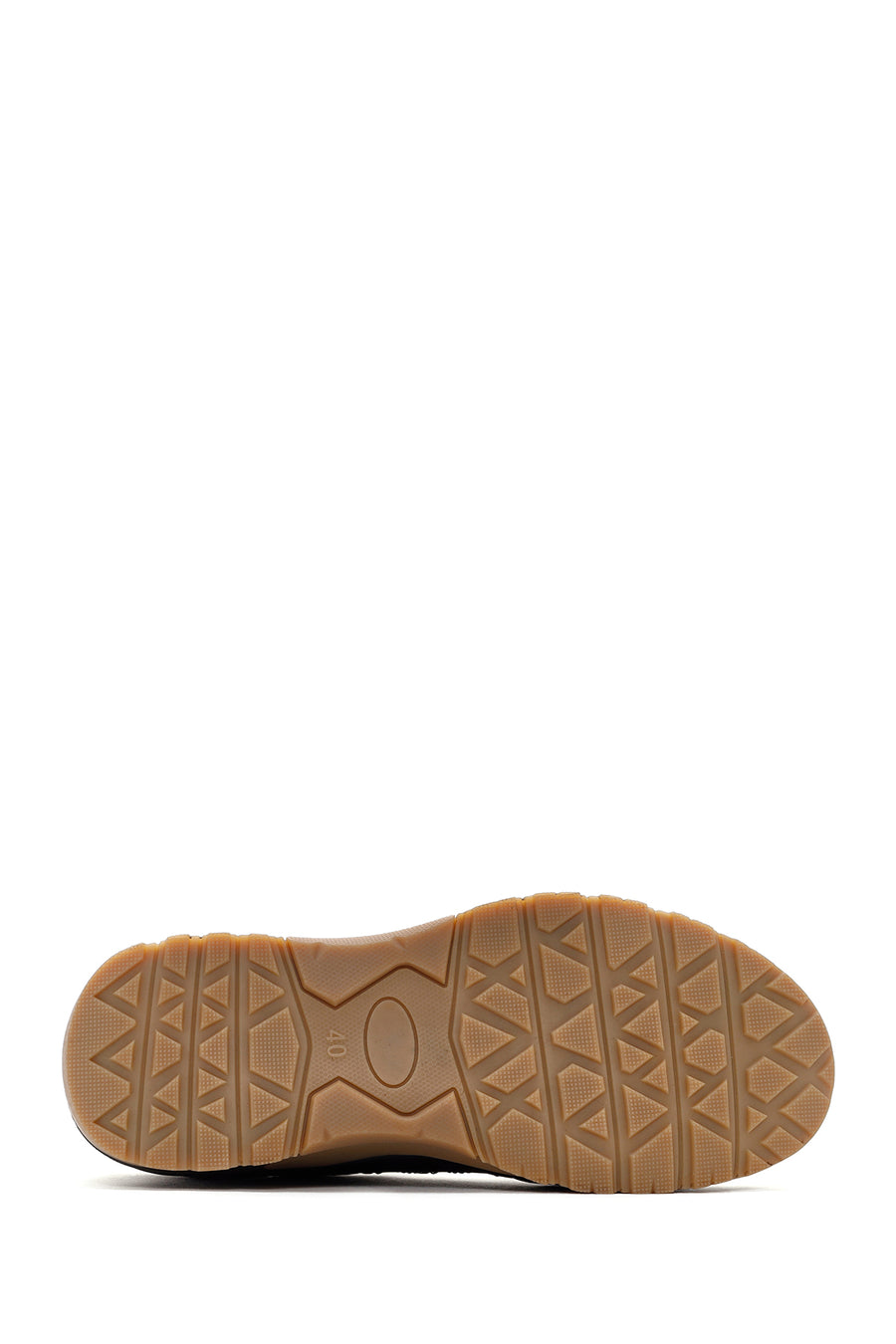 Men's Brown Thick Soled Casual Leather Shoes