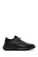 Men's Black Leather Casual Sneaker | Derimod