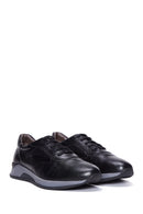 Men's Black Leather Sneaker | Derimod