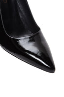 Women's Black Patent Leather High Heel Stiletto | Derimod