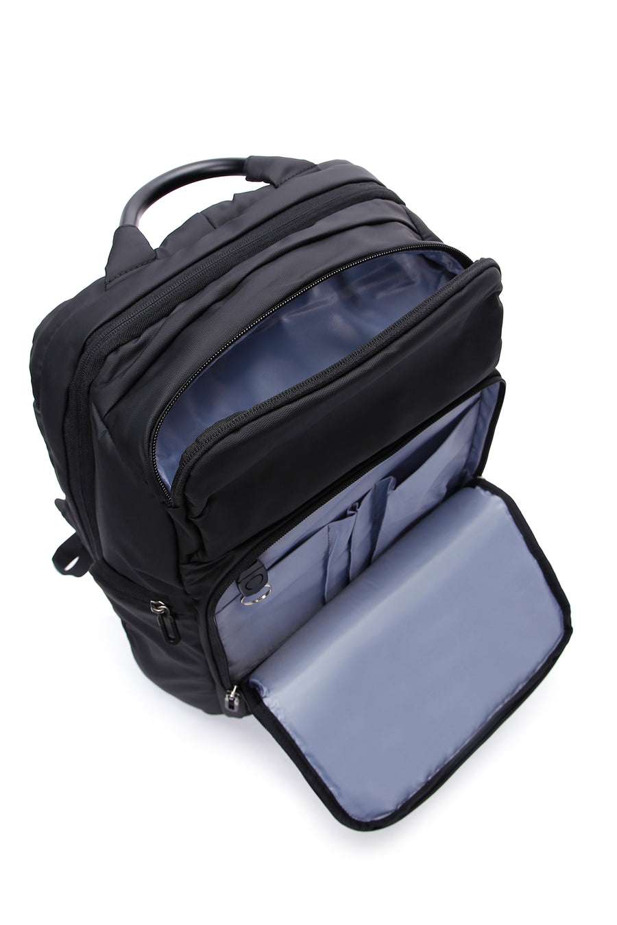 D-Pack Unisex Black Technological Fabric Backpack