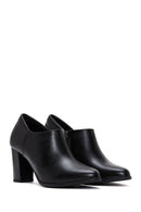 Women's Black Heeled Bootie | Derimod