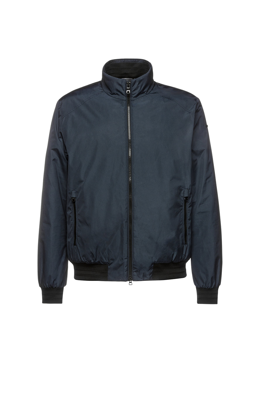 Geox Men's Navy Blue M Vincit Zippered Jacket