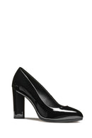 Geox Women's Black Walk Pleasure Heeled Leather Shoes | Derimod