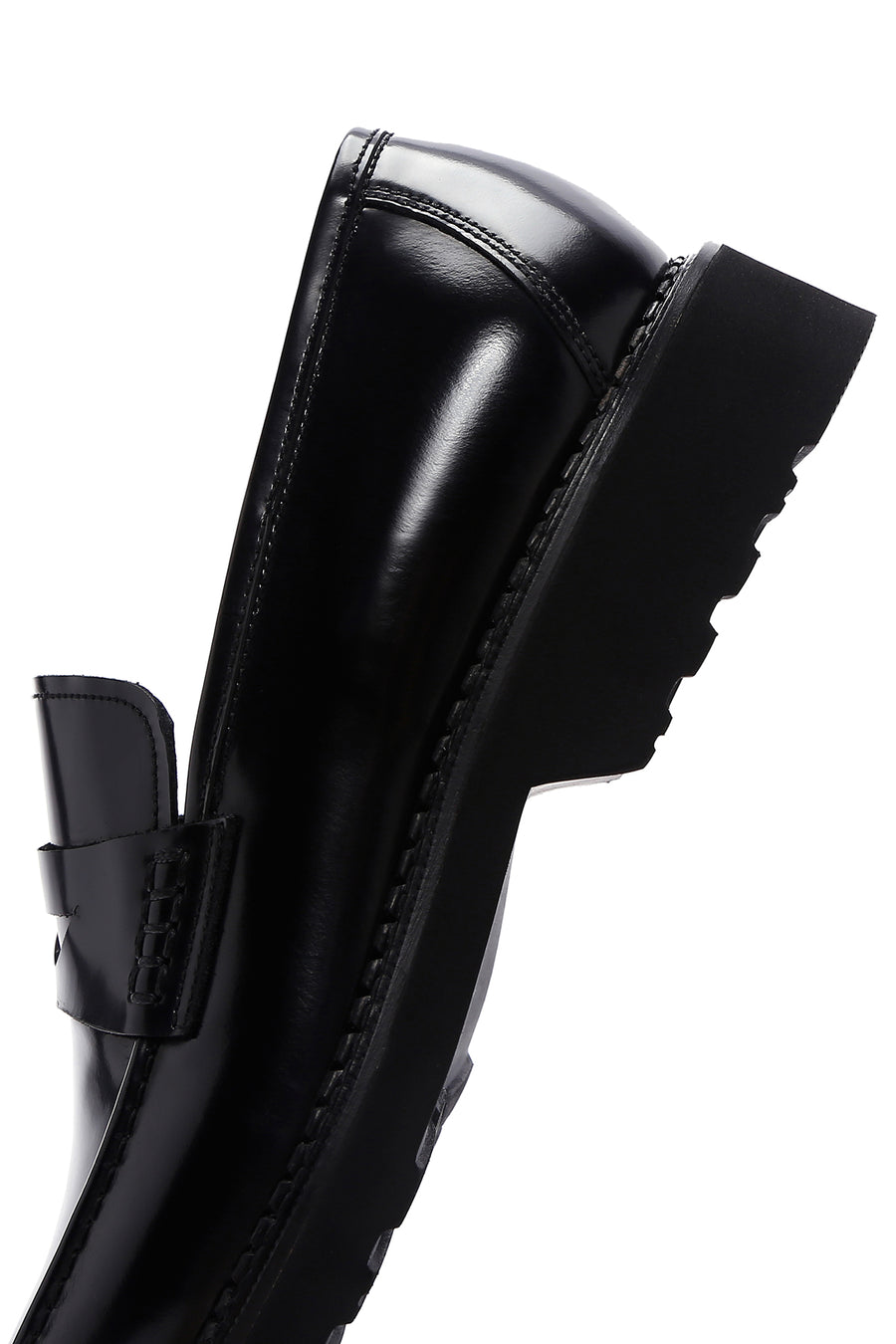 Men's Black Leather Casual Loafer