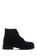 Men's Black Nubuck Leather Casual Boots | Derimod