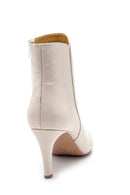 Women's Leather Thin Heeled Boots | Derimod