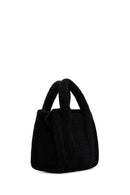 Women's Black Long Strap Plush Crossbody Bag | Derimod