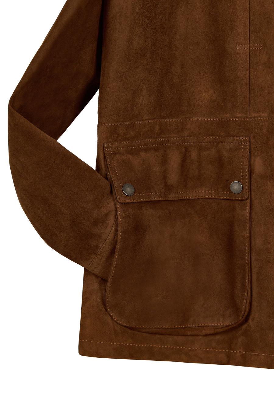 Ranger Male Brown Oversize Suede Jacket