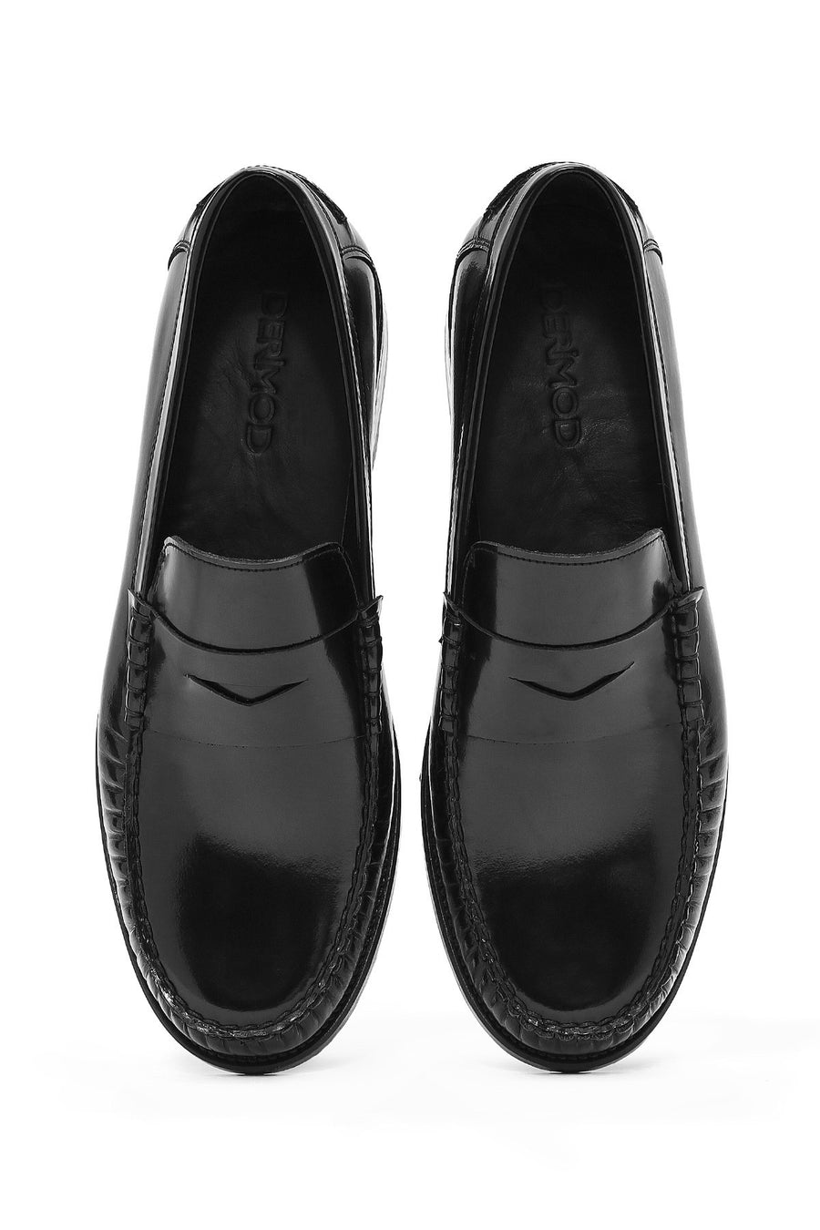 Men's Black Leather Classic Loafer