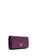Women's Purple Strap Detailed Wallet | Derimod