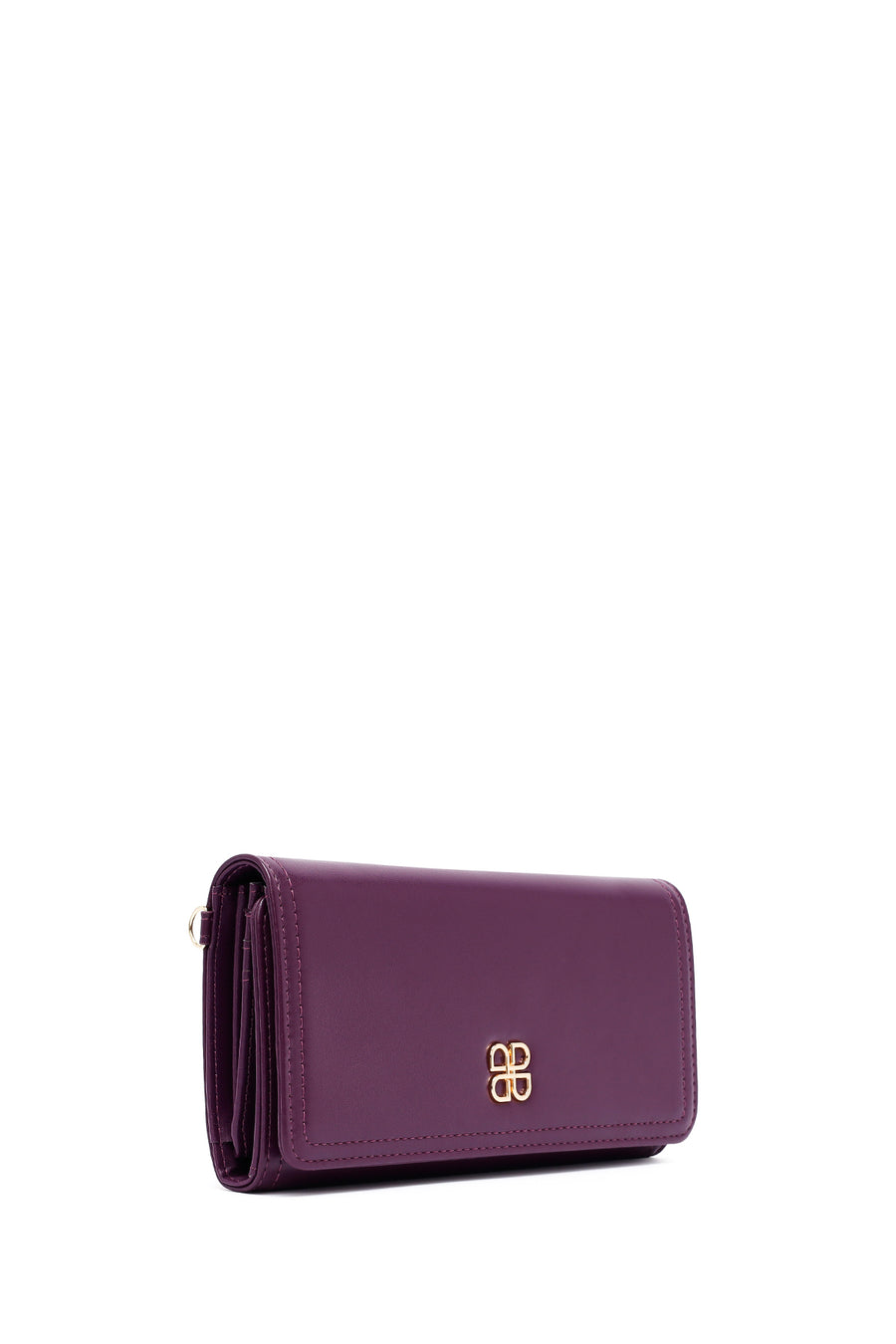 Women's Purple Strap Detailed Wallet