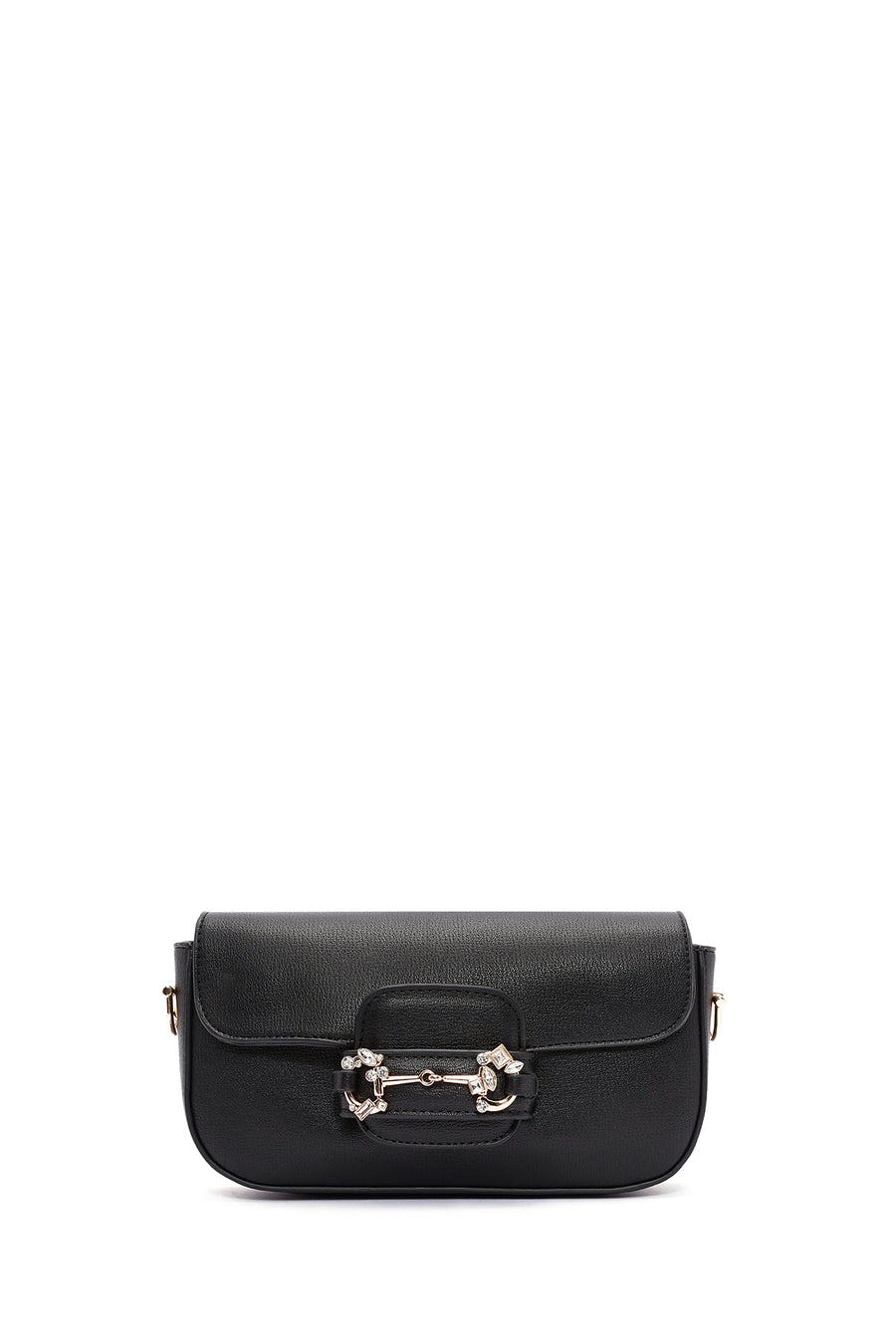 Women's Black Long Chain Strap Shoulder Bag