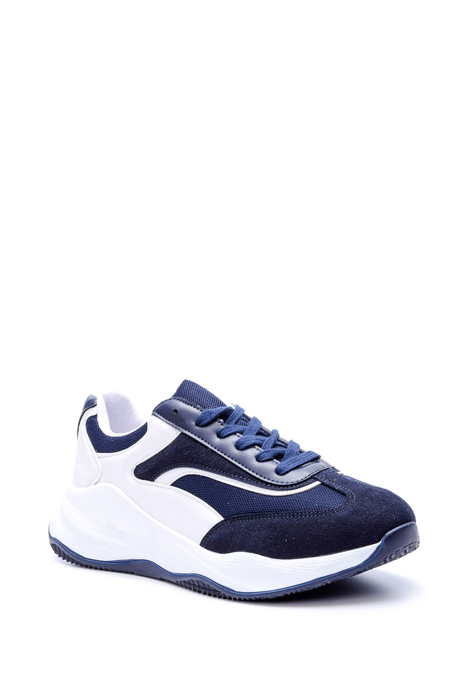 Men's High-Sole Suede Sneaker