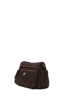 Woman Brown Crossbody Bag with Long Strap | Derimod