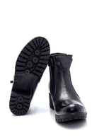 Women's Leather Zipper Boots | Derimod