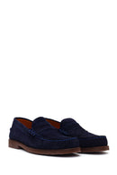 Erkek Lacivert Süet Deri Casual Loafer | Derimod