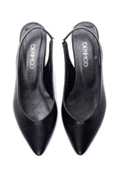 Women's Black Open Back Casual Ballerinas | Derimod