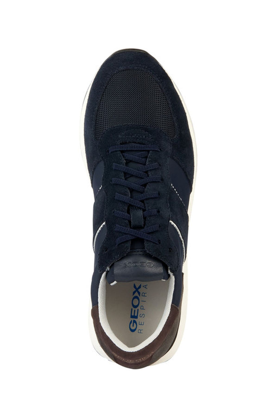 Geox Erkek Lacivert Spherica Vseries Bağcıklı Süet Deri Sneaker