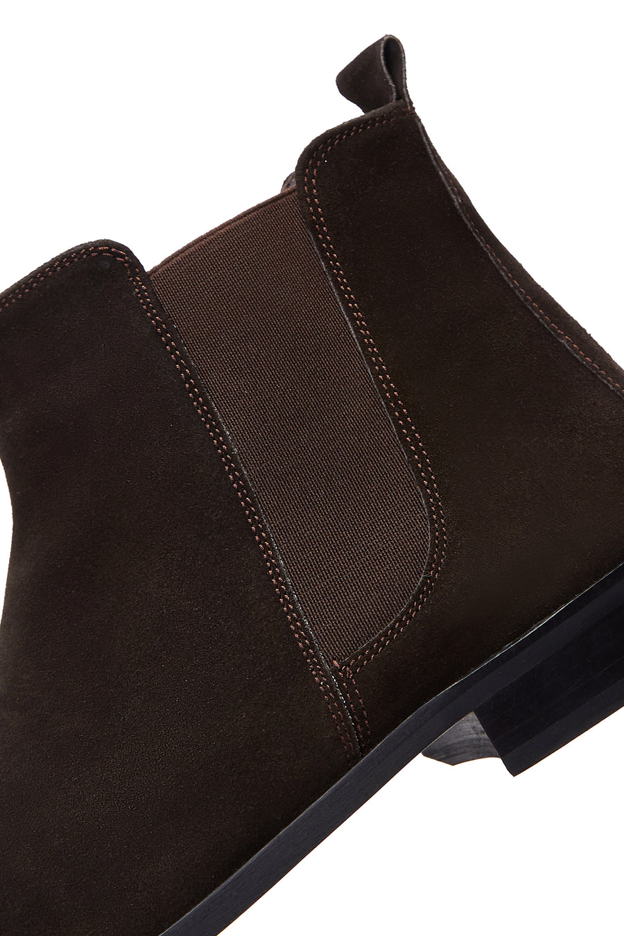 Men's Brown Suede Leather Chelsea Boots