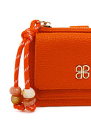Woman Orange Charm Card Holder | Derimod