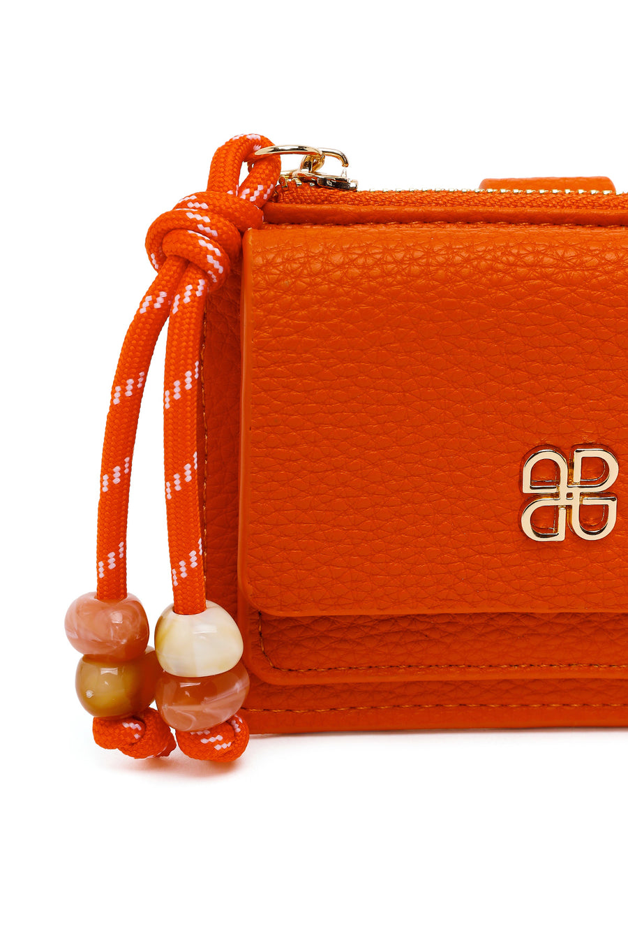 Woman Orange Charm Card Holder