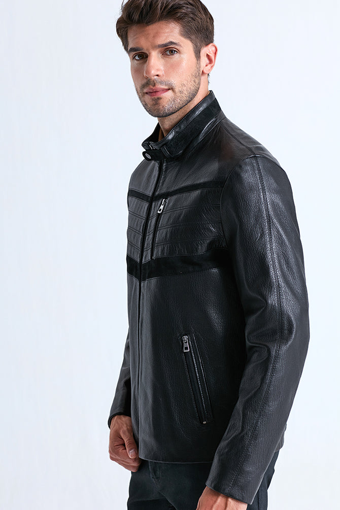 Mbappe Men's Leather Jacket
