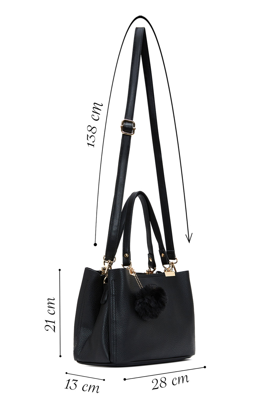 Women's Black Shoulder Bag